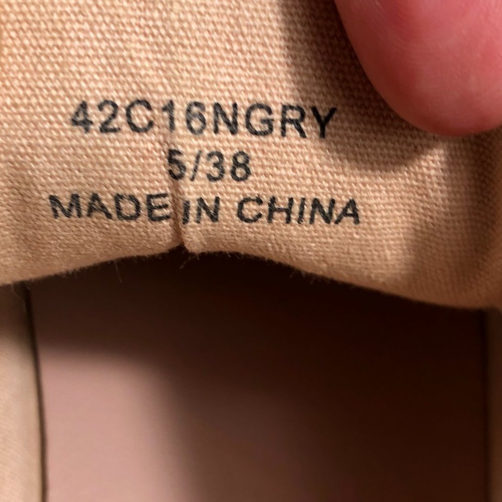 TOPSHOP GRAY SNEAKERS WOMEN SHOES SIZE 38 - Picture 8 of 13